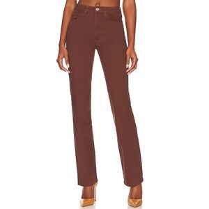 NWT WEWOREWHAT ICON DENIM JEANS BROWN